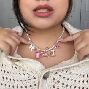 Betsey Johnson Baking Charms Pearl Necklace NWT